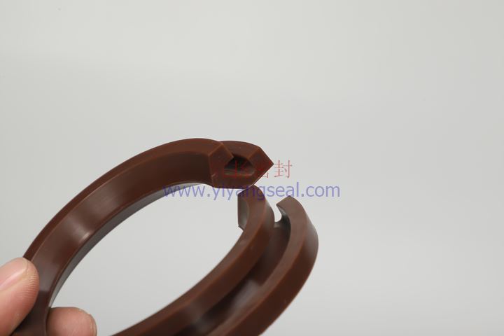 Dome valve sealing ring (section)